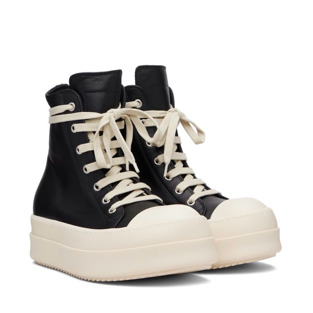 RICK OWENS
Black/Milk/Milk  Mega Bumper Sneakers